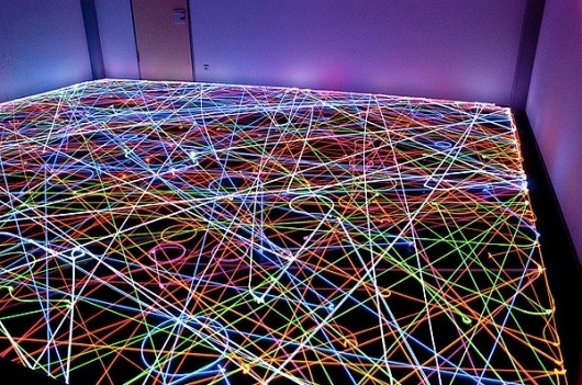 Light Painting with Roomba Vacuum Cleaners | Colossal #roomba #light #drawing #painting