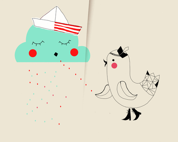 S W A N T J E · U N D · F R I E D A #cute #illustration #bird