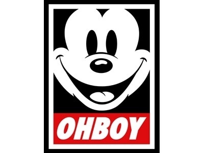 Dribbble - OH BOY by Jerrod Maruyama #cartoon #print #mickey #poster