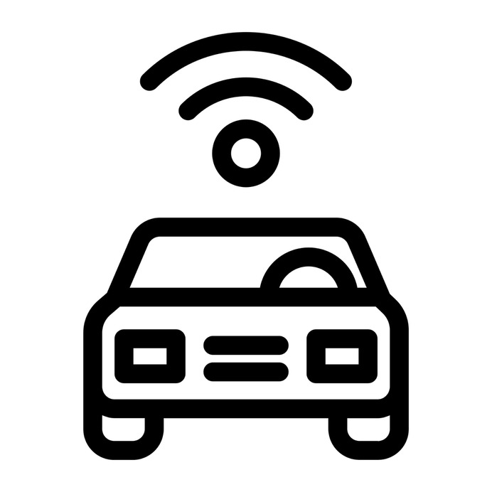 Voiture wifi - Icônes transport gratuites