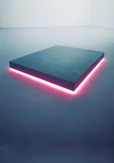 Standing Elements #installation #pink #cool #cube #block #glow #spacial