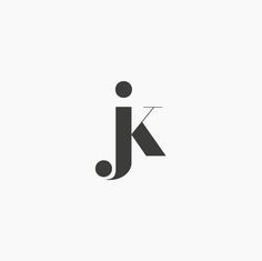 Design by http://ottocliman.it #jk #Monogram #logo, #design, #graphic, #letter, #typography, #experiment, #simple, #minimal, #design, #brand