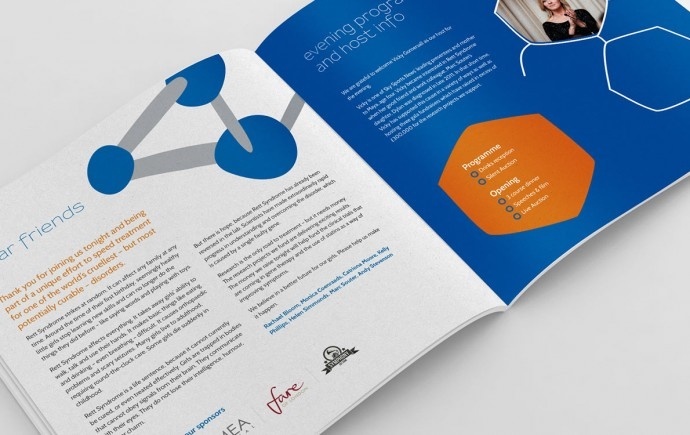 Reverse Rett brochure #brochure #programme #illustration