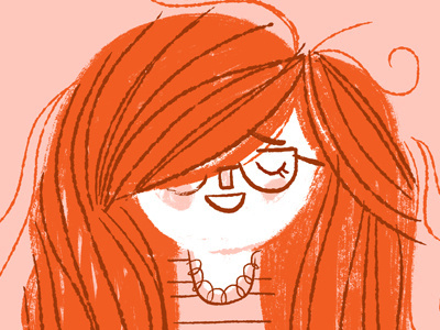 Dribbble #cute #illustration #redhead #girl