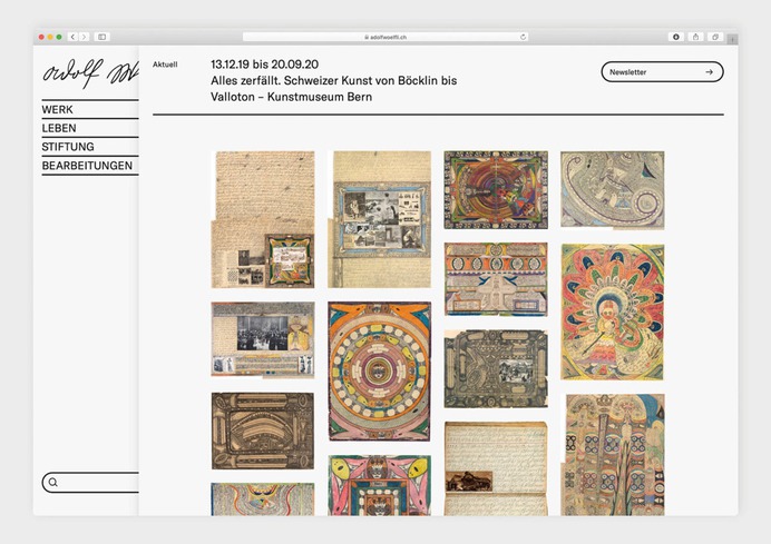 Adolf Wölfli Webdesign