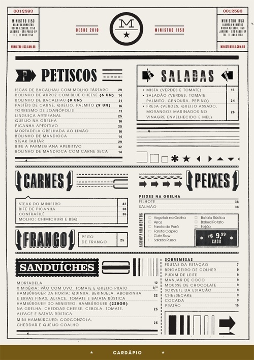 fun typography in restaurant menu #menu #restaurant