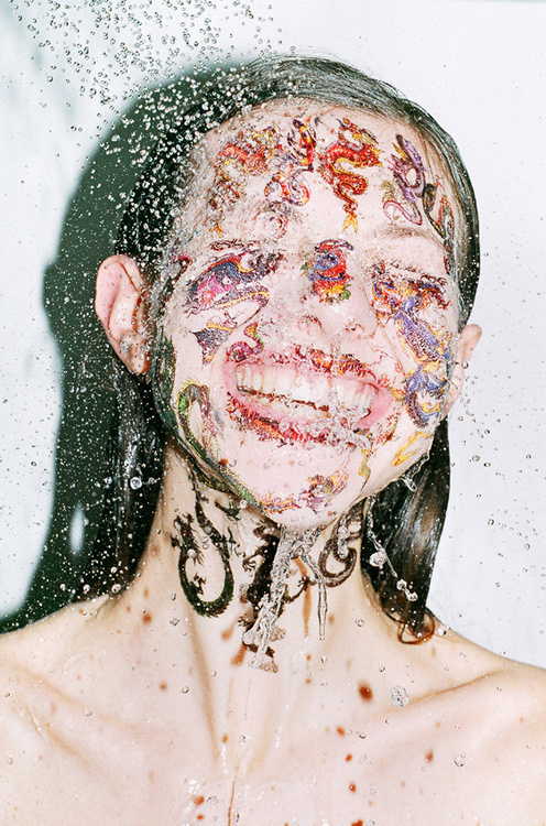 disturber magazine:Synchrodogs #fashion #photography #temporary #tattoos