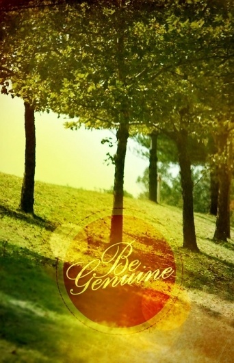 begenuineposter.jpg 582×900 pixels #post #photography #poster #typography
