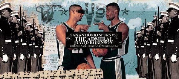 NBA 50 Greatest Players Collage David Robinson #Subedobar