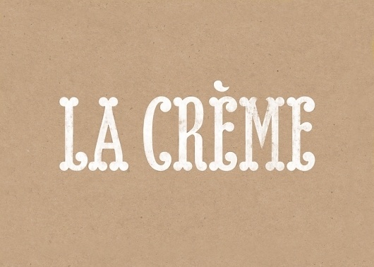 La Crème - Dorian #dorian #type #barcelona #logo