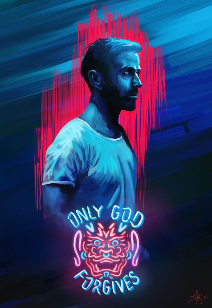 Alternative movie poster – Only God Forgives D painting