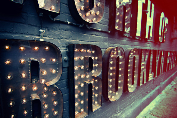 North of Brooklyn Pizzeria #signage #bulb #sign
