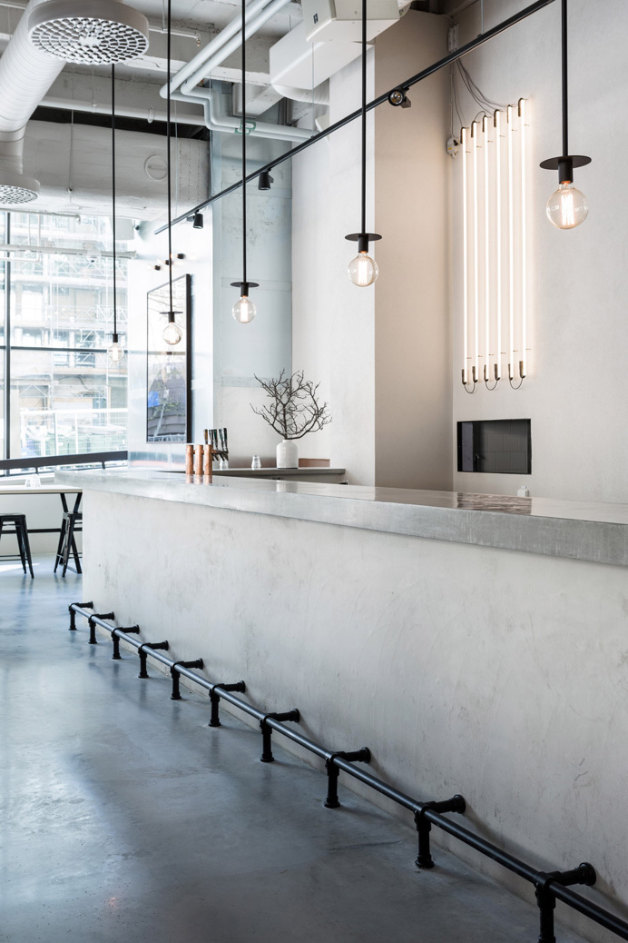 Usine Restaurant by Richard Lindvall #restaurant #interior #Stockholm #concrete