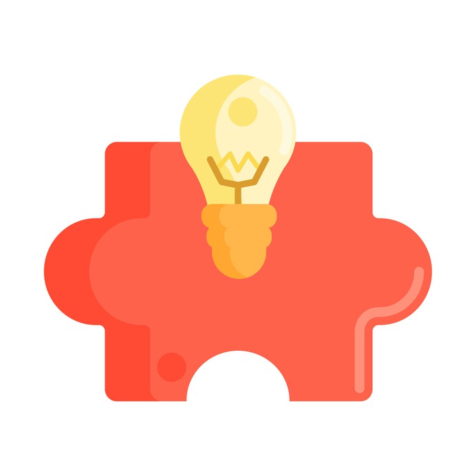 See more icon inspiration related to idea, lightbulb, Jigsaw, kid and baby, hobbies and free time, puzzle pieces, puzzle piece, puzzle game, creativity, strategy, gaming, puzzle, fit, electronics and light on Flaticon.