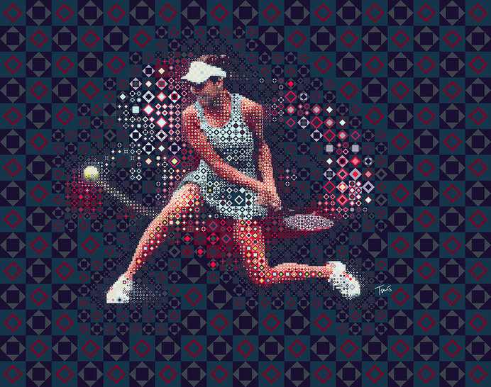 Tennis: Ana Ivanovic 2 #illustration #photoshop #filter