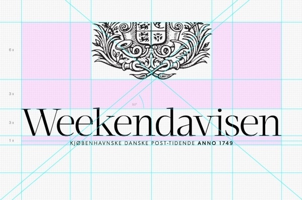 Weekendavisen — iPad app on the Behance Network #logo #grid #process