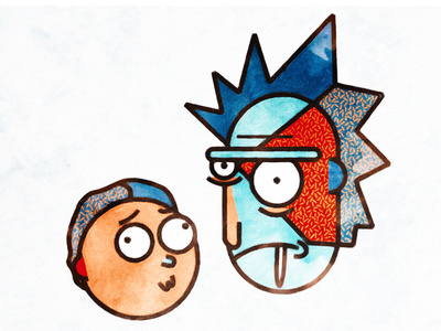 Rick and Morty #poster #rickandmorty #picasso #painting