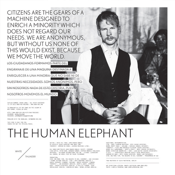 hite Thunder by The Human Elephant #layout #design