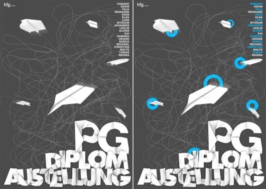 PG Diplom Plakat - maziarrastegar #design #graphic #poster