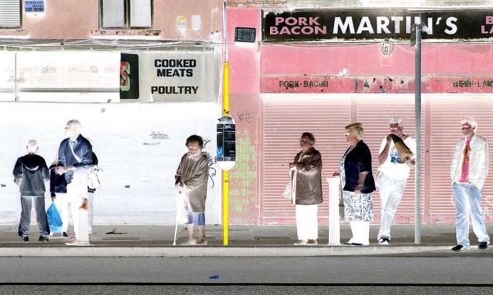 Behind Waiting: Frédéric Bourret Captures People Waiting For The Bus
