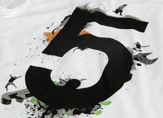 KAFT Design - RAKAMÄ°5Â Tshirt #five #number #typography