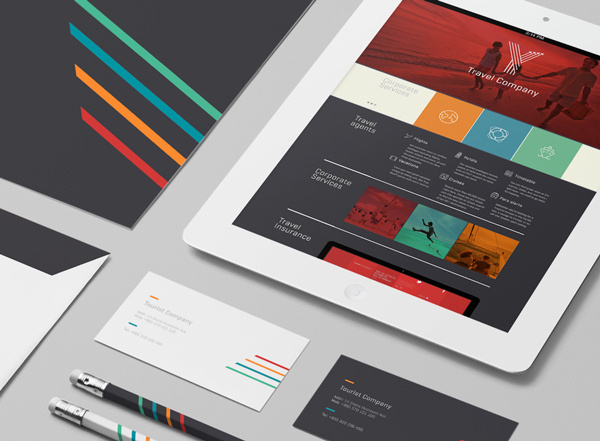Y Travel on Behance #buissnes #modern #ipad #card #design #ui #iphone #colorful #identity #logo #web