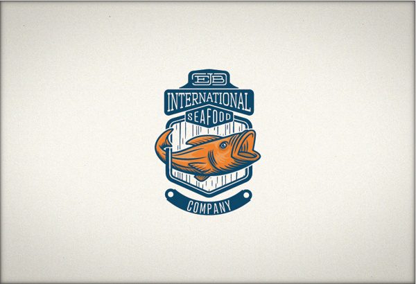 EJB International seafood co. #logotype #ocean #branding #fish #rope #brand #sea #seafood #company #shiny #fishing