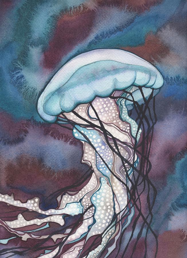 easy jellyfish painting & jellyfish paint by numbers #painting