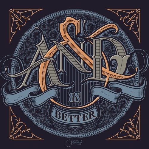 Typeverything.com - And is Better, Martin Schmetzer for Ford. #design #intricate #ampersand #seal #vintage #art #and #better #typography
