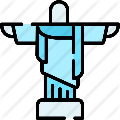 See more icon inspiration related to cultures, architecture and city, christ the redeemer, landmark, statue, rio de janeiro, brazil, monuments and monument on Flaticon.