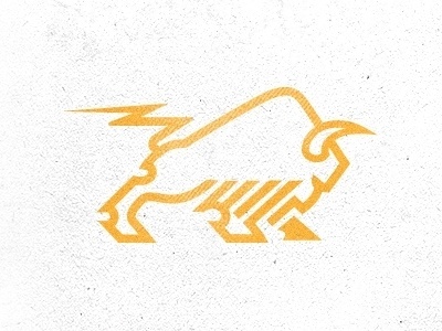 Dribbble - Bison + Power by Mike Bruner #logo #vector #bison