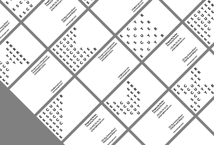 Escuyer by Design Practice #graphic #design #print #business #card