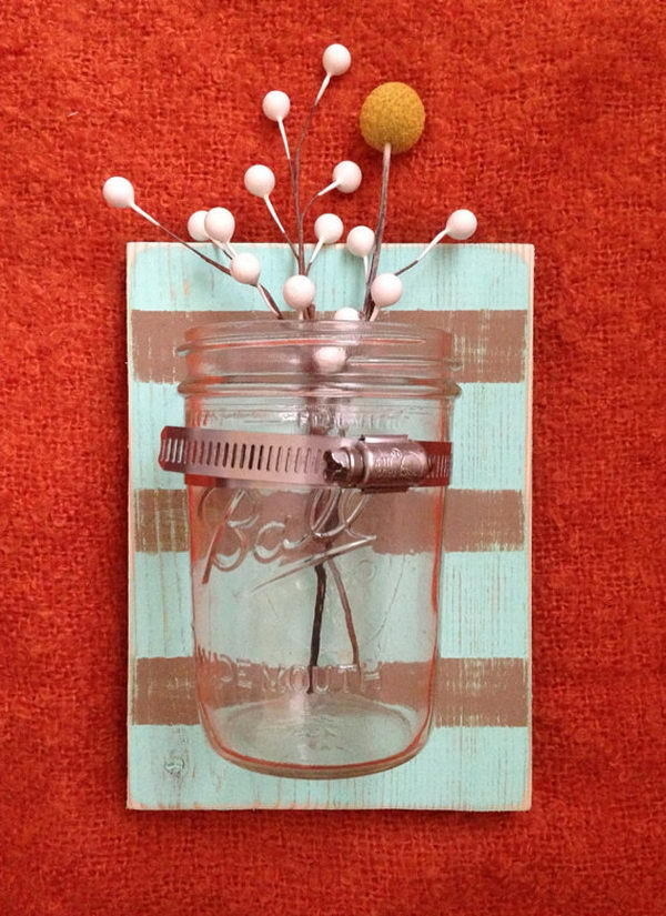 50+ Cute Mason Jar Craft Ideas #mason #bottle #jar #craft #homemade #diy