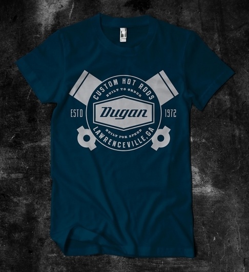 Dugan Custom Hot Rods :: Joseph Blalock Design Office #shirt #hot #industrial #dugan #pistons #rod