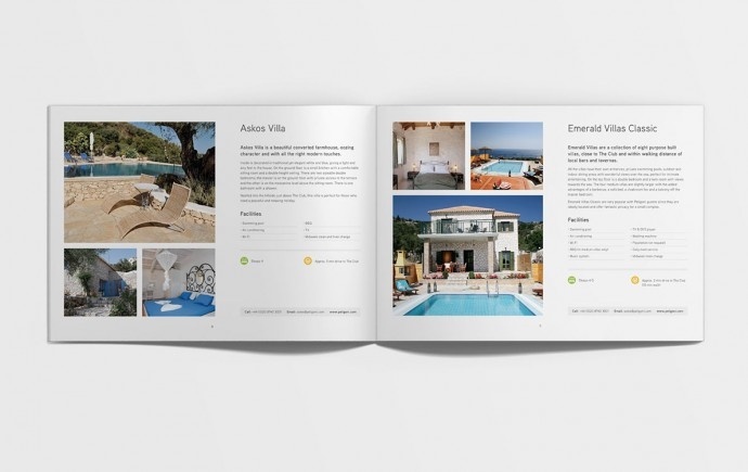 Peligoni Club brochure #brochure #spread #design #holiday #travel