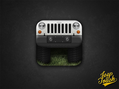 Jeep Wrangler App Icon iPhone / iPad #jeep #icon #ipad #design #iphone #app