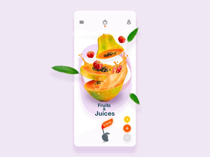 Food Delivery App mobile ui mobile app design mobile app fruits fruit minimal food delivery application food website mobile ecommerce app design ux ui food delivery app