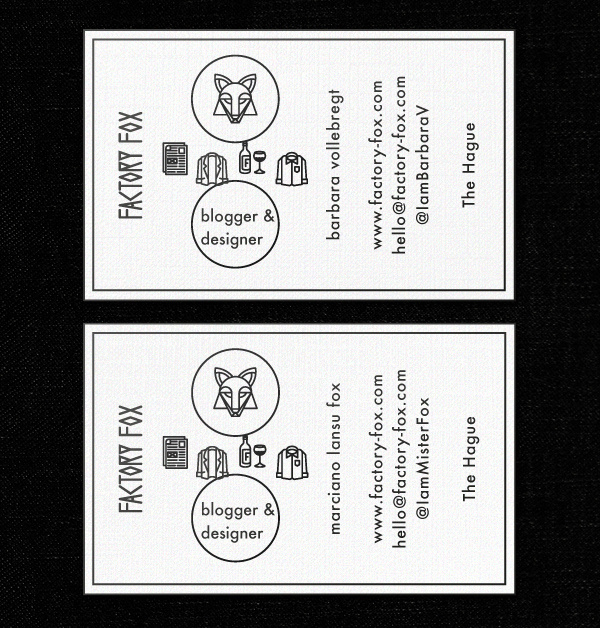 Factory Fox Identity #mark #business #card #niemeijer #stationery