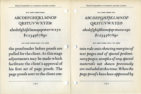 Fred Goudy designed Goudy Modern in 1918. It was based on a display typeface he has already designed. #type #specimen #typography