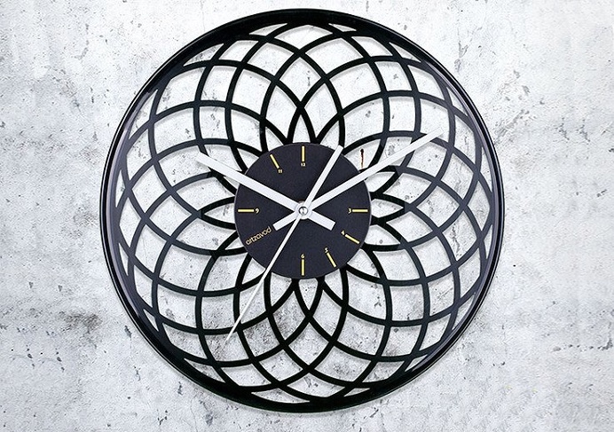 Grab some retro-chic for your walls with one of these cool, laser-cut record clocks. These unusual timepieces come in 21 different designs. #product #lifestyle #design #modern