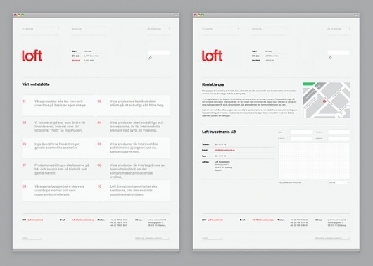 Loft Investments on the Behance Network #loft #stationary #lindqvist #lundgren #investments