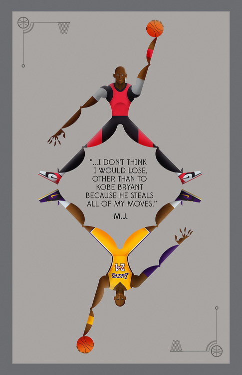 Poster tribute to MJ. #jordan #illustration #kobe