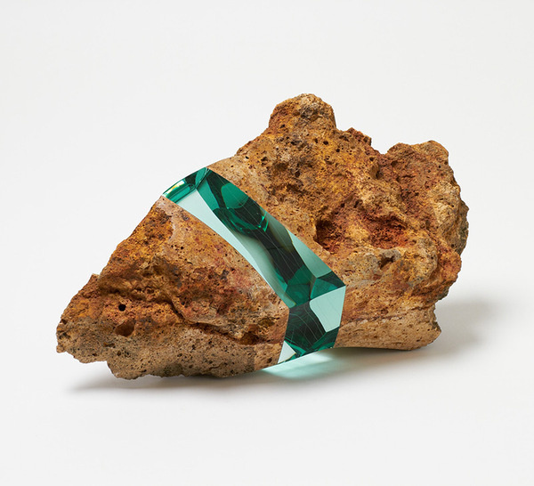 Unexpected Layers of Glass Added to Stones and Books by Ramon Todo #glass #rock #nature #future