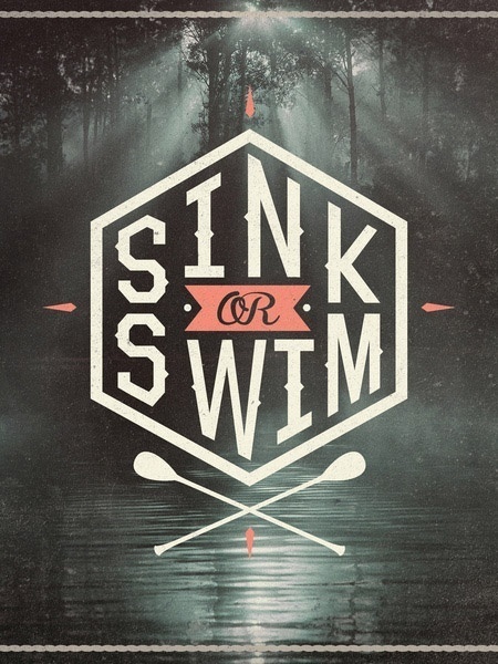 Typeverything.com Sink or Swim byÂ Wesley Bird. #illustration #lettering #typography