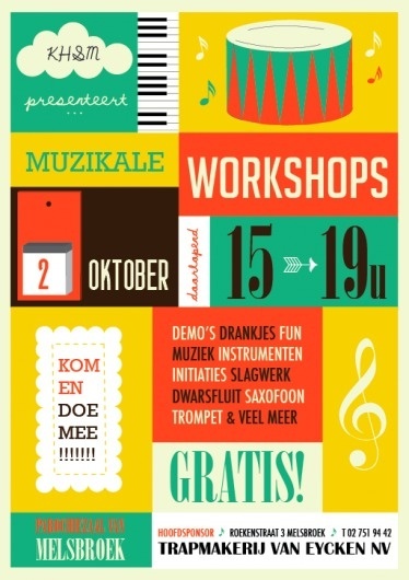 Music Workshops in October: Flyer Inspiration