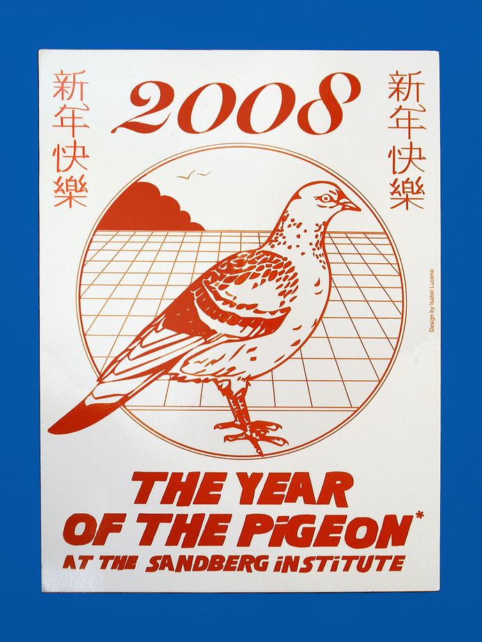 The Year Of The Pigeon - Isabel Lucena #print #poster #illustration