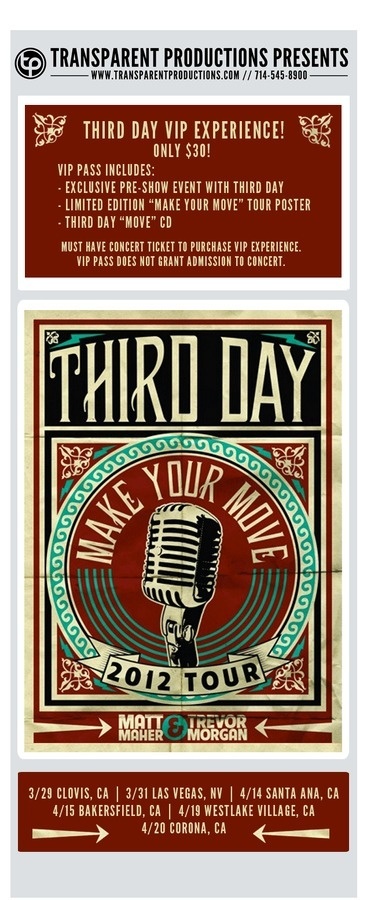 Hangout with Third Day this weekend #subscribe #hangout #design #emailer #transparent #production #newsletter