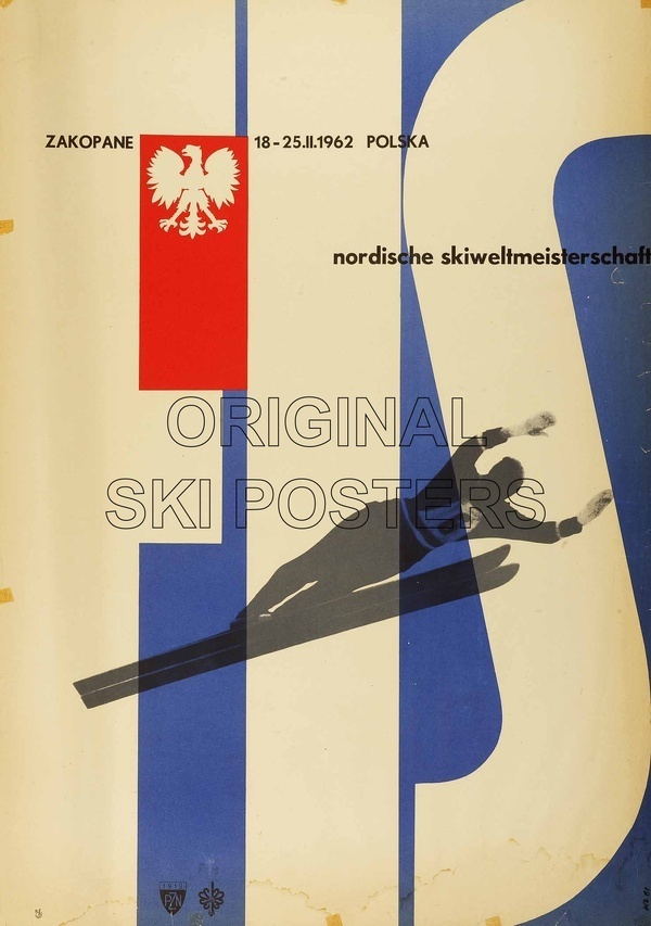 Zakopane FIS Ski World Championships 1962. Offset Lithograph in colours 1961, printed in Poland for the FIS. #vintage #poster