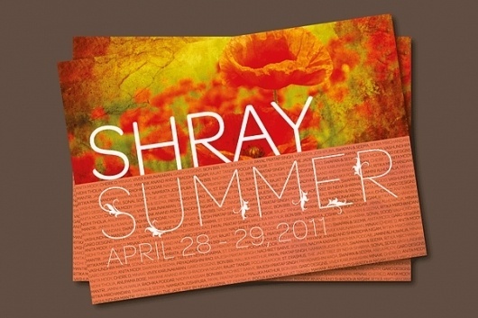 Chaiti Mehta Design | Shray The Store #invite #script #desig #print #design #graphic #orange #summer #flower #typography