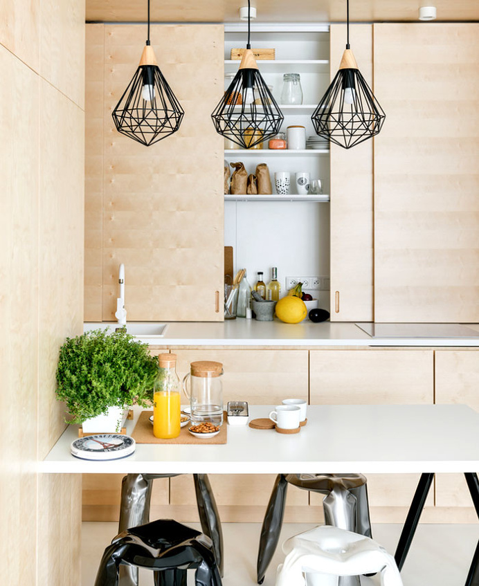 Apartment with a Custom-Made Plywood Interior - InteriorZine #decor #interior #home